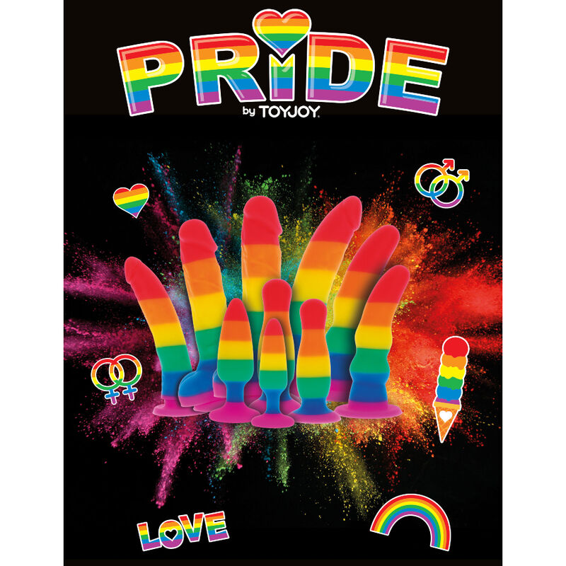 Pride - dildo bandera lgbt 15 cm