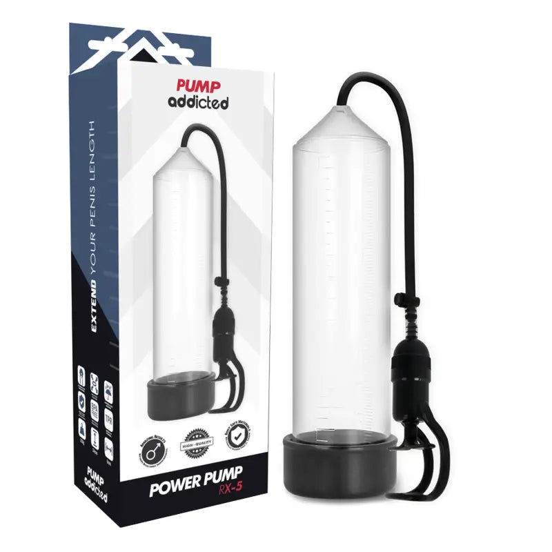 Pump addicted - bomba erección rx5 transparente - — / TRANSPARENTE