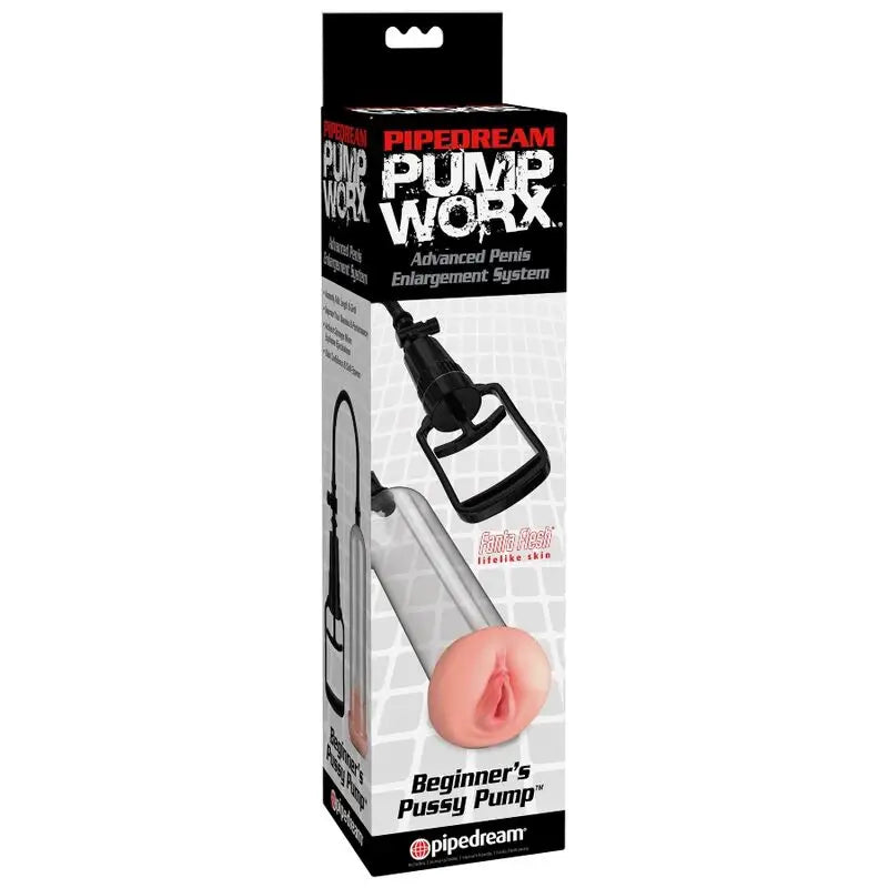 Pump worx - bomba de erección con vagina para principiantes
