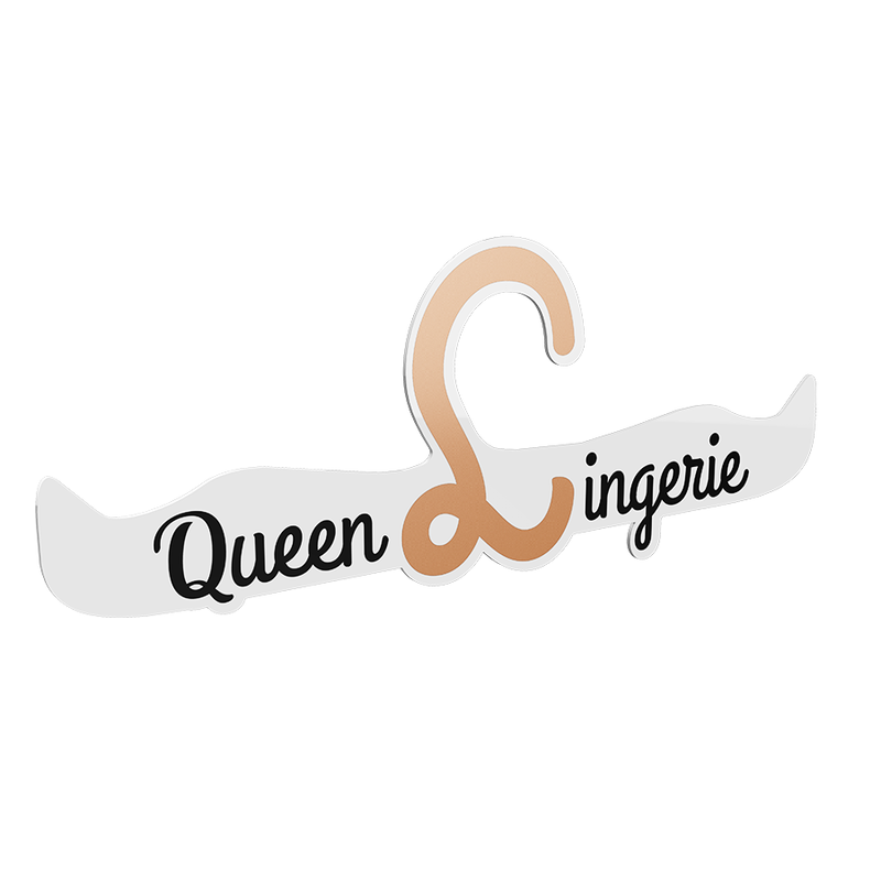 Queen lingerie - percha para lenceria 27.5 cm 1 unidad