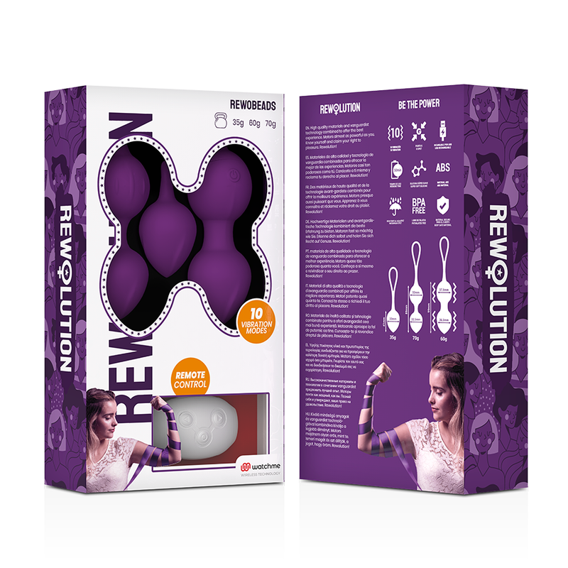 Rewolution - rewobeads bolas vibradoras control remoto