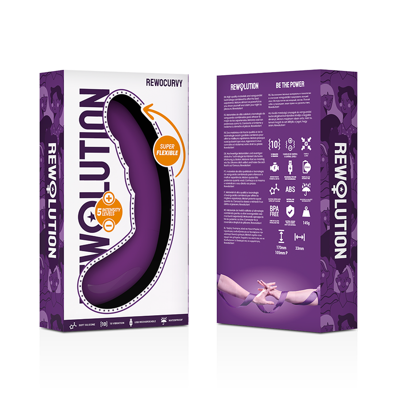 Rewolution - rewocurvy vibrador flexible recargable