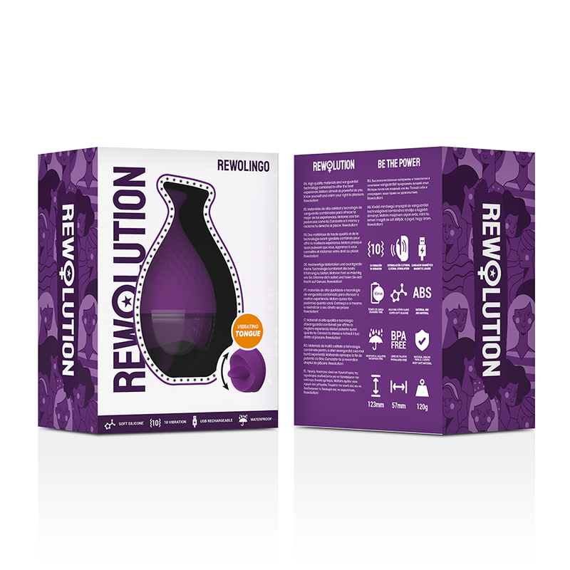 Rewolution - rewolingo vibrador con lengua