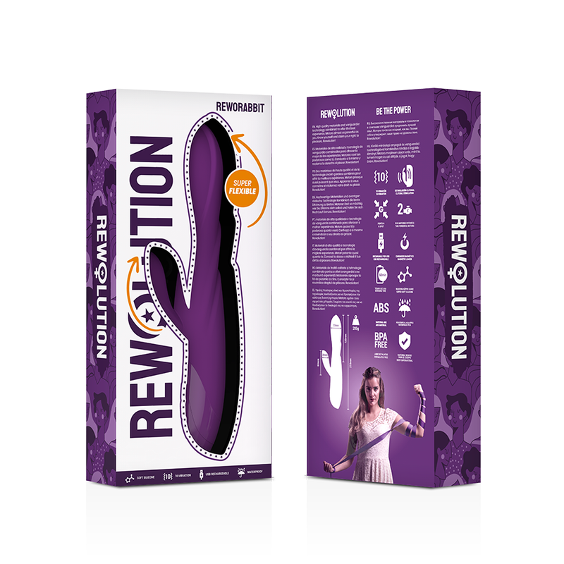 Rewolution - reworabbit vibrador flexible con rabbit