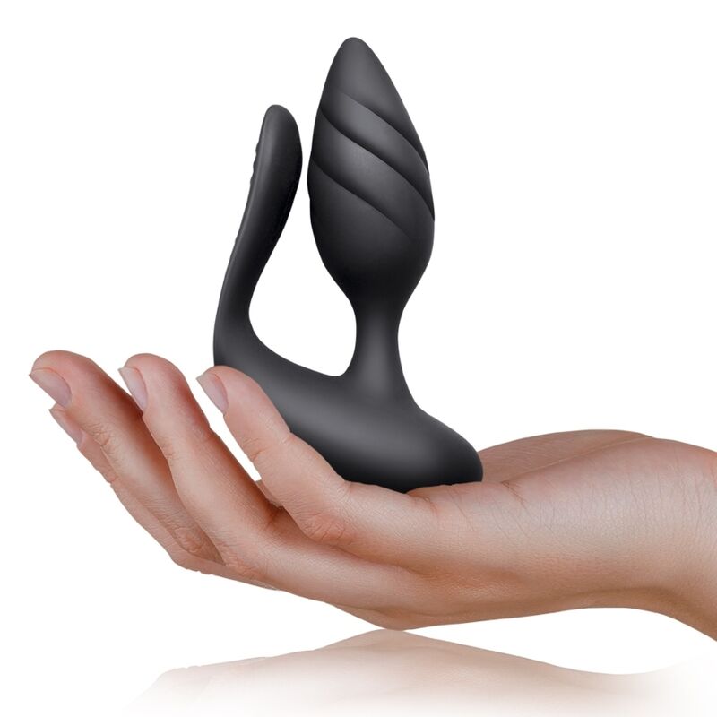 Rocks-off - cocktail plug control remoto - negro