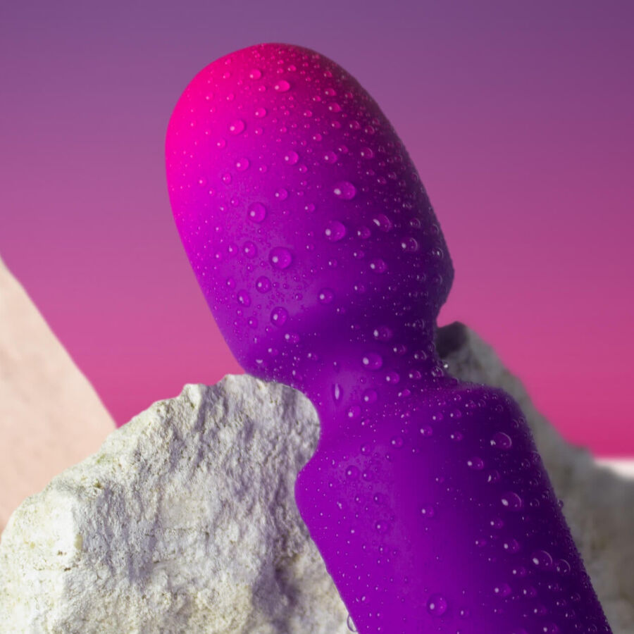 Rocks- off - glo- girl vibrador wand mini morado