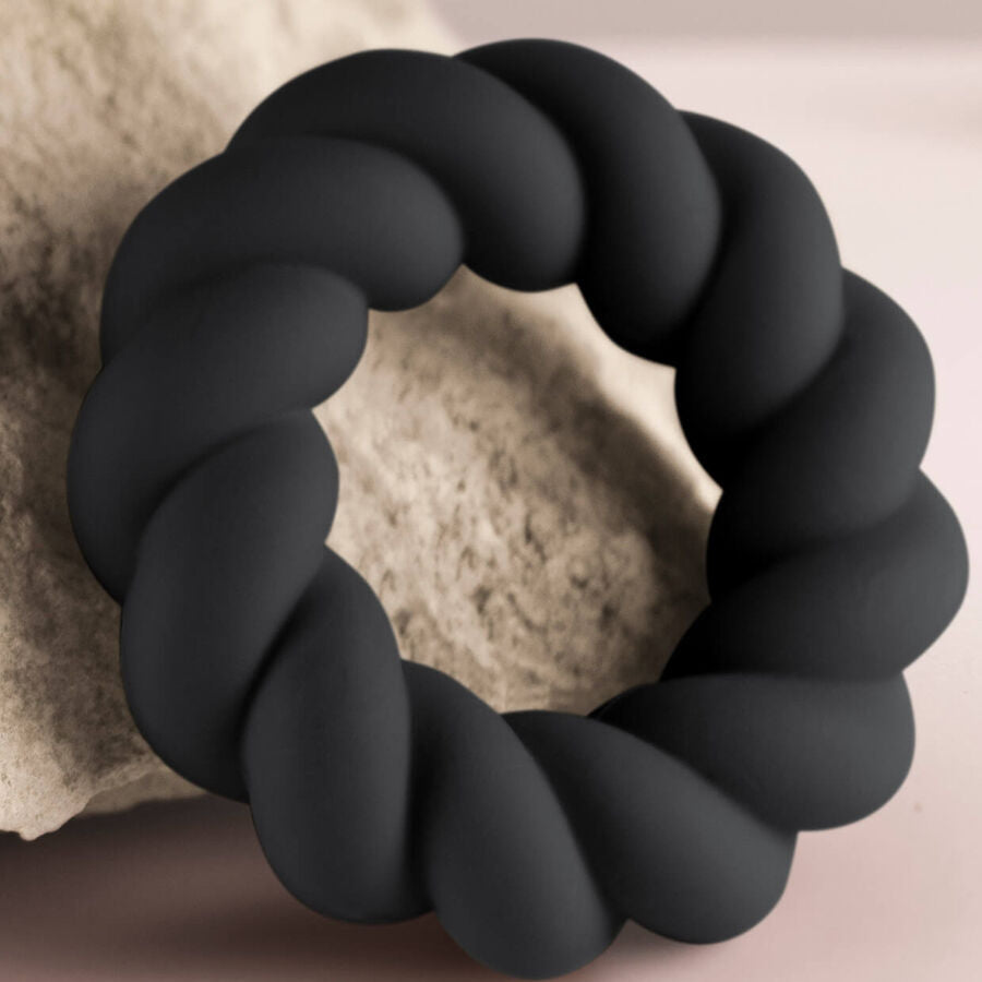 Rocks- off - twist anillo masturbador silicona negro
