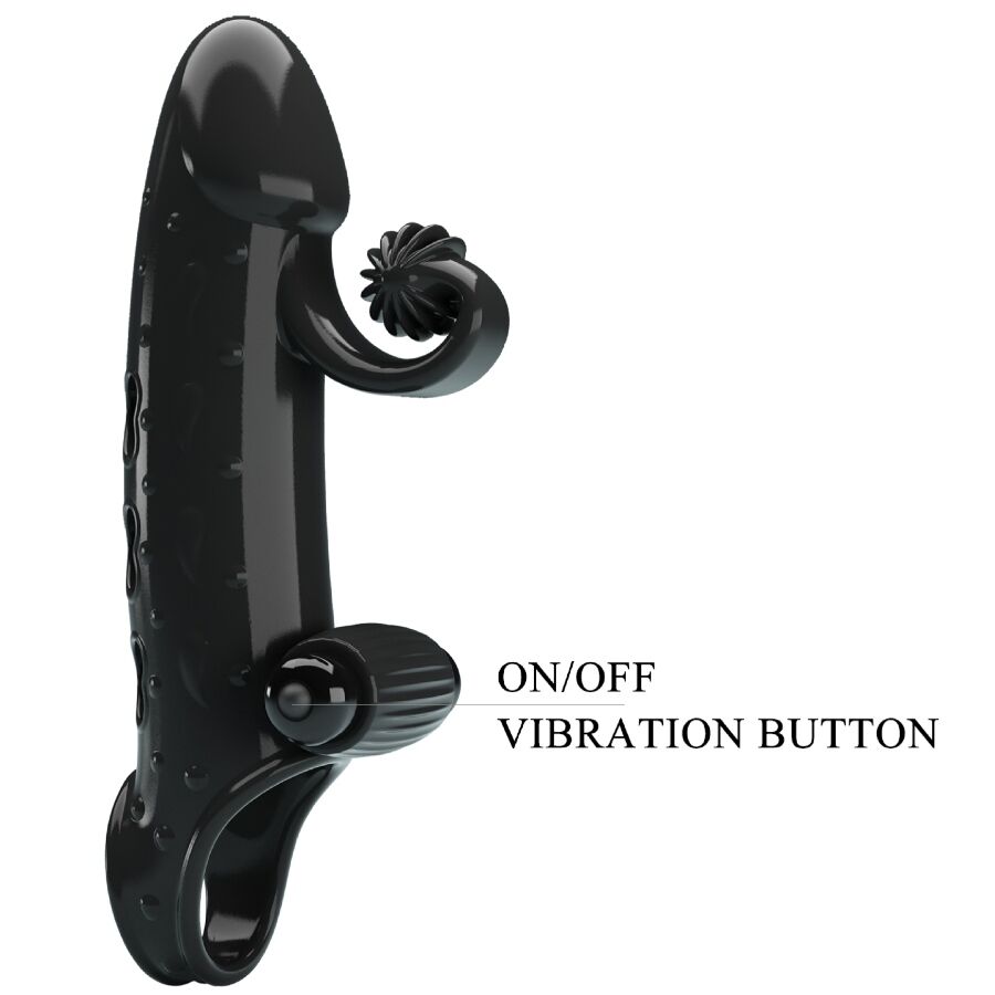 Romance - funda para pene con vibración negro