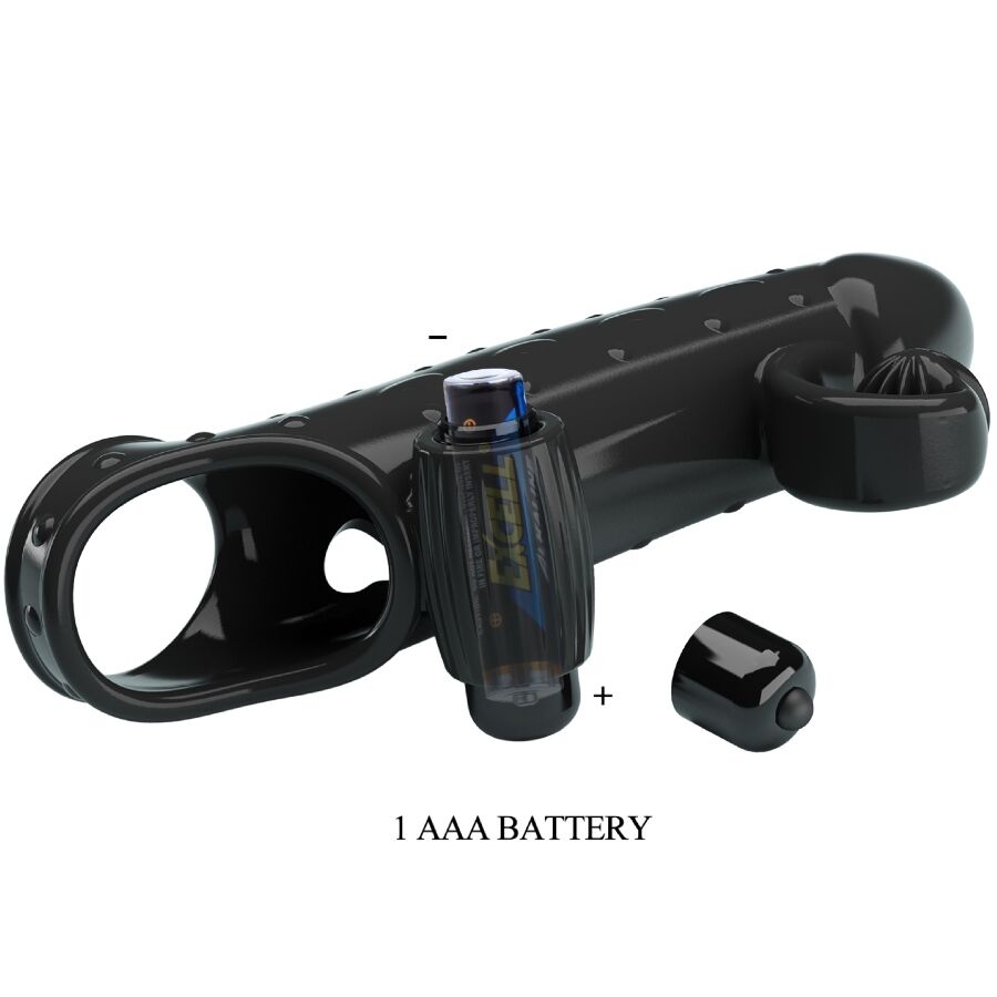 Romance - funda para pene con vibración negro