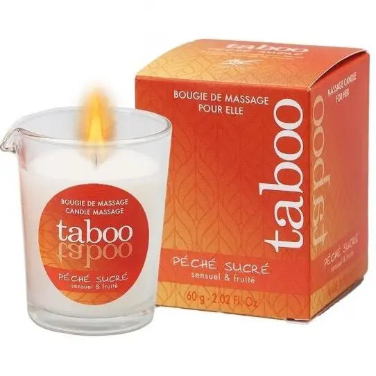 Ruf - taboo vela de masaje para ella peche sucre aroma