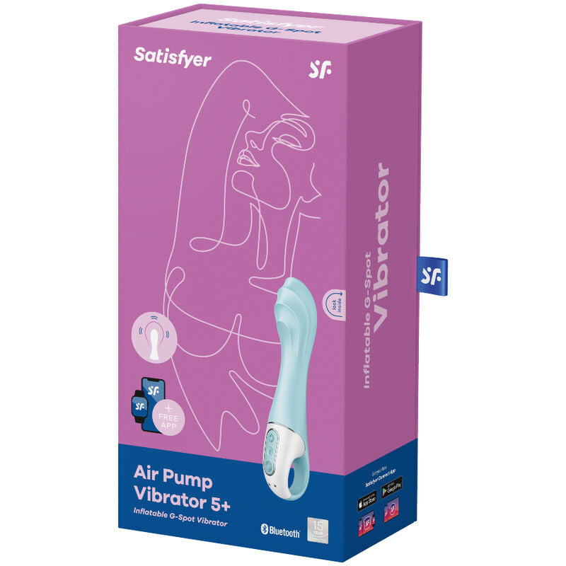 Satisfyer - air pump vibrator 5+ vibrador punto g inflable