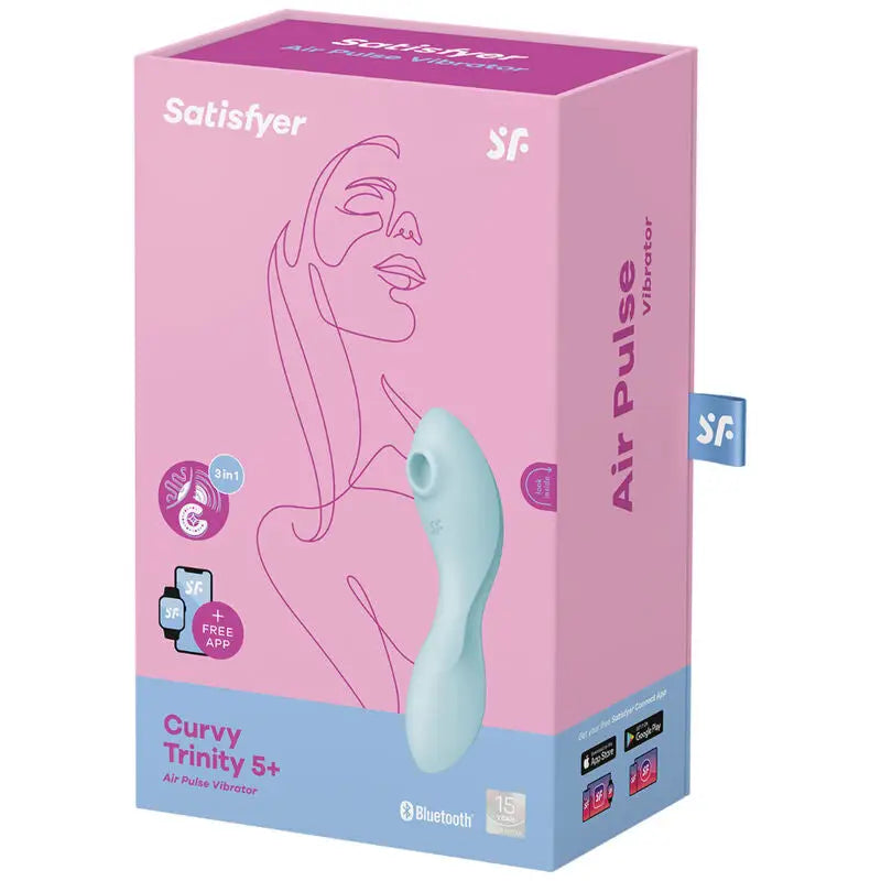 Satisfyer - curvy trinity 5 estimulador y vibrador app - — / BLANCO