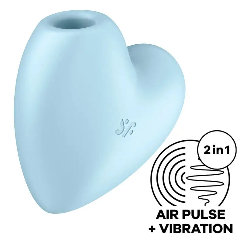 Satisfyer - cutie heart estimulador y vibrador azul - — / AZUL