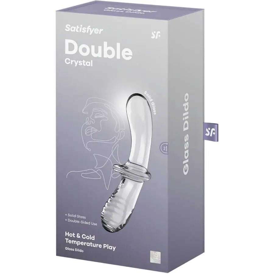 Satisfyer - double crystal dildo transparente - — / TRANSPARENTE