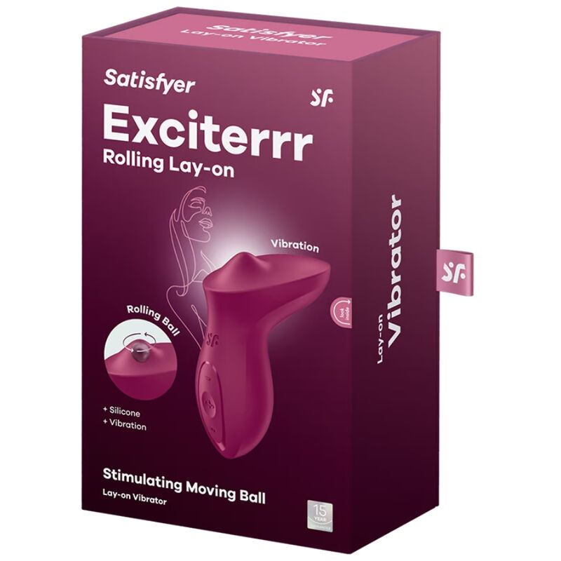 Satisfyer - exciterrr vibrador lay-on clítoris fucsia