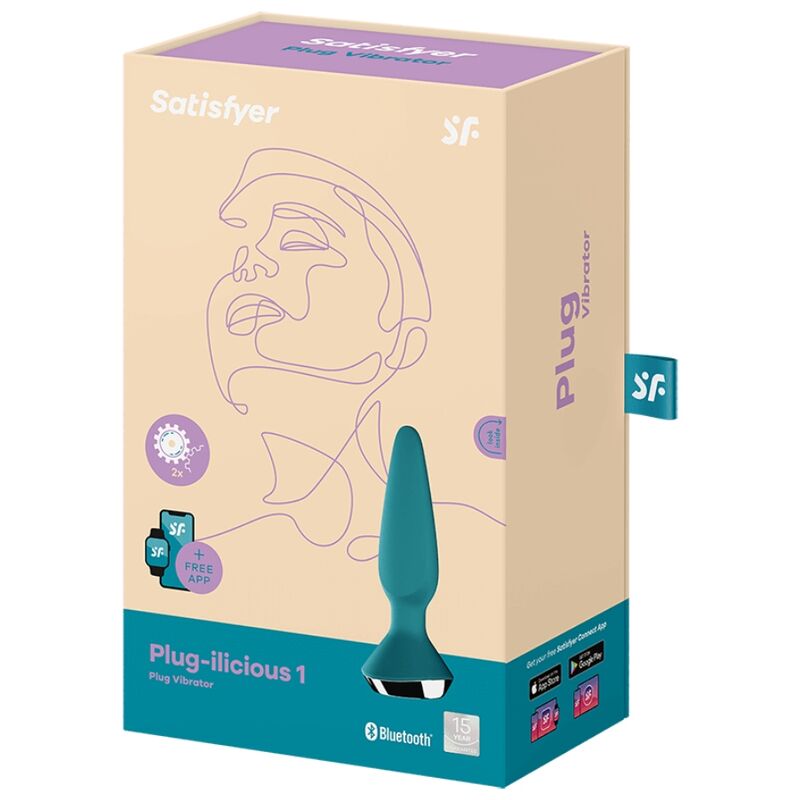 Satisfyer - plug ilicious 1 plug vibrador verde