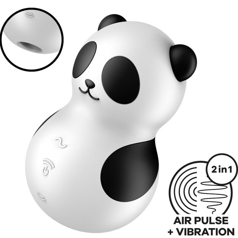 Satisfyer - pocket panda estimulador & vibrador blanco