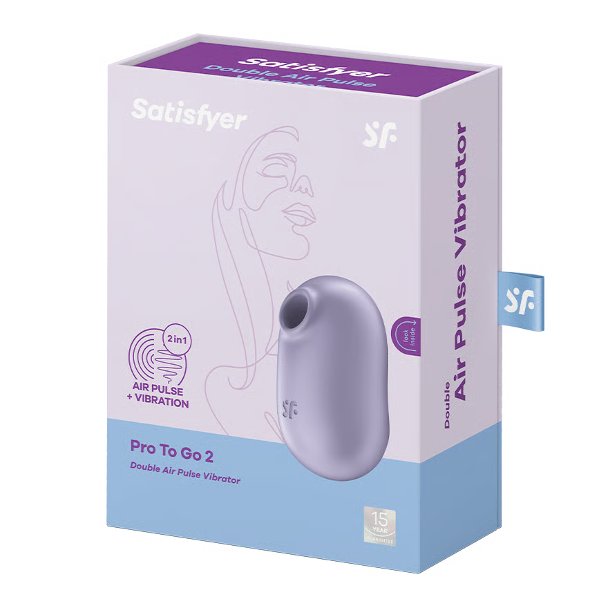 Satisfyer Pro To Go 2 Estimulador y Vibrador Doble Violeta