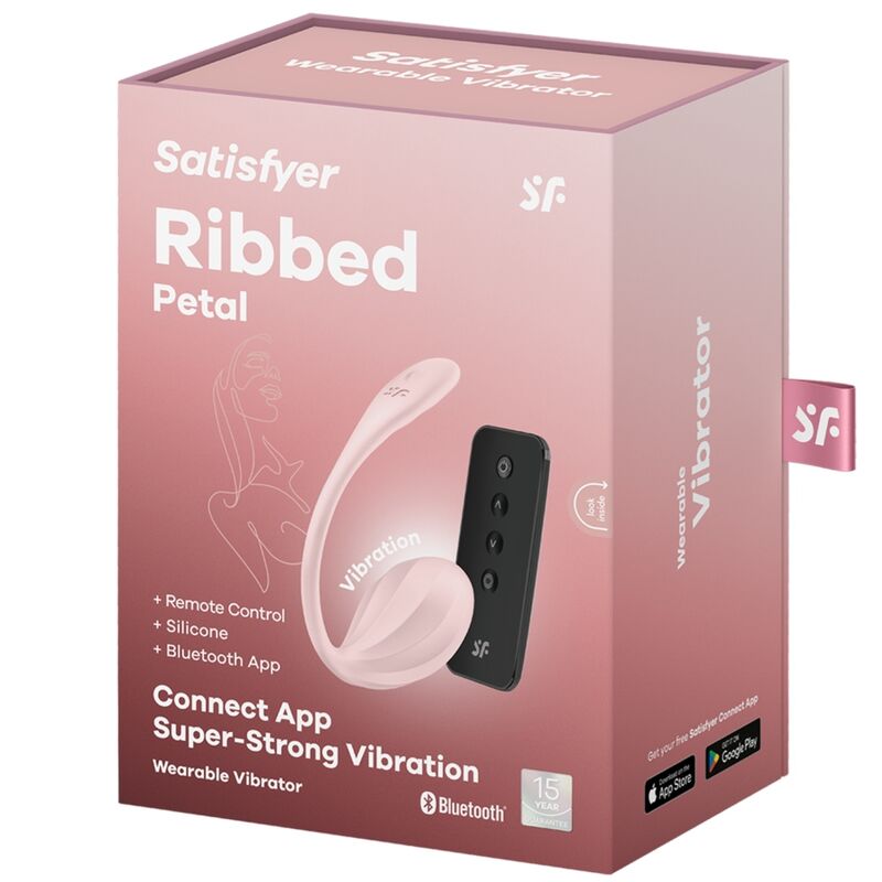 Satisfyer - ribbed petal estimulador punto g control remoto