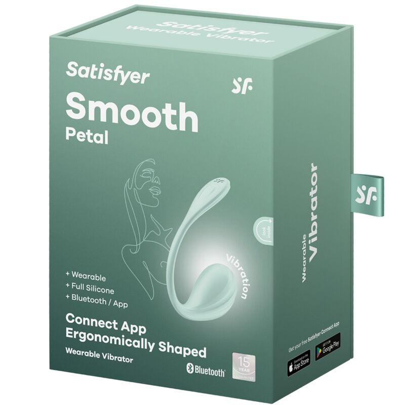 Satisfyer - smooth petal estimulador punto g verde agua app