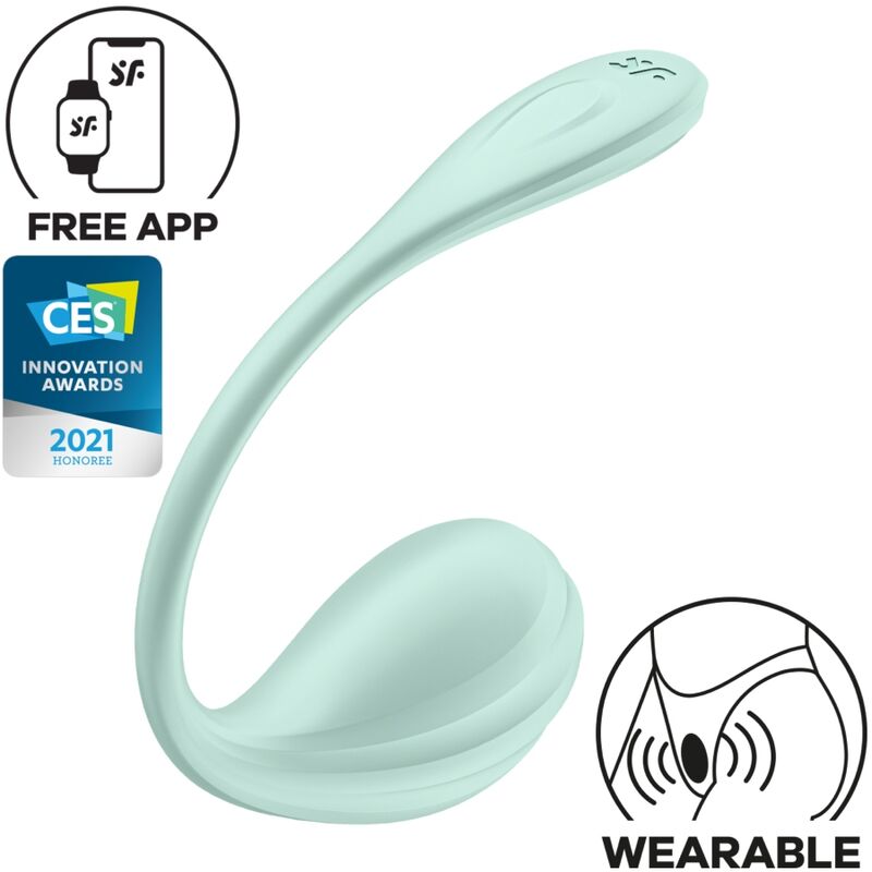 Satisfyer - smooth petal estimulador punto g verde agua app