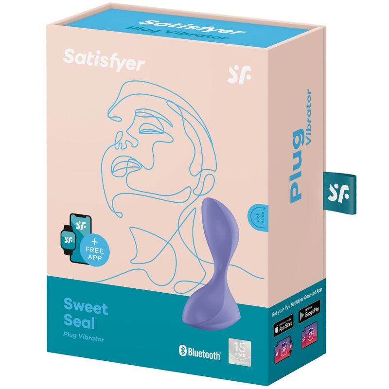 Satisfyer - sweet seal plug vibrador app violeta
