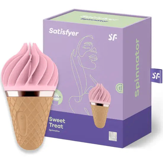 Satisfyer - sweet treat spinnator marrón & rosa - — / ROSA