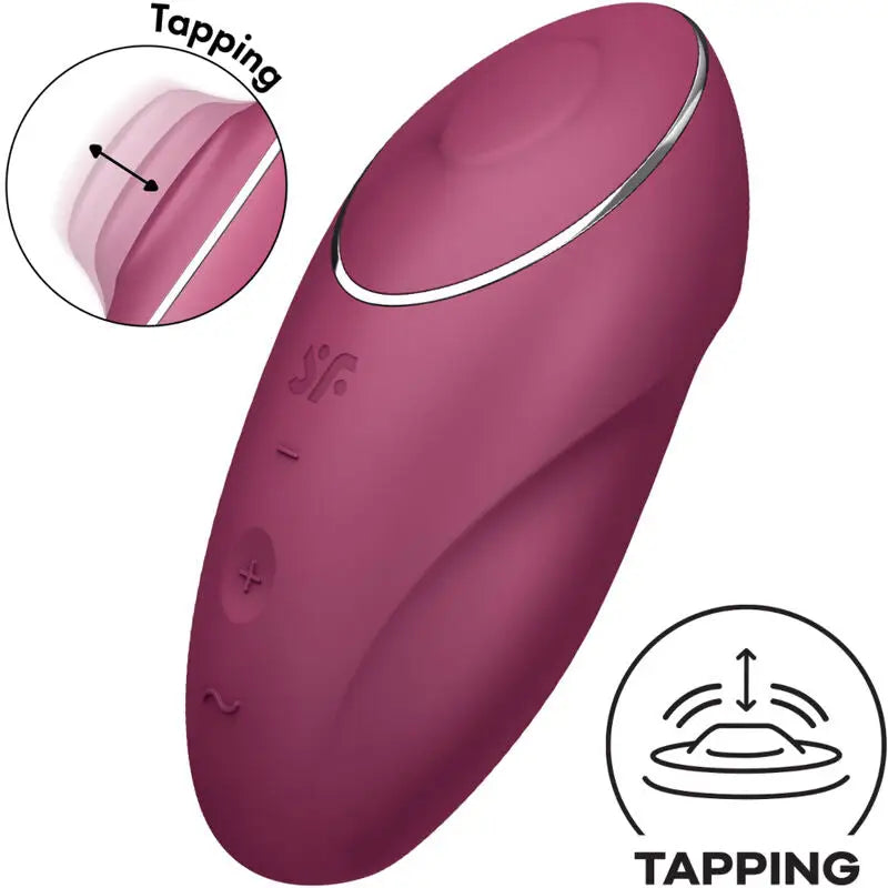 Satisfyer - tap & climax 1 vibrador lay-on rojo - — / ROJO