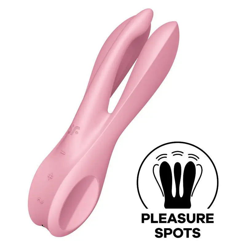 Satisfyer - threesome 1 vibrador azul - — / AZUL