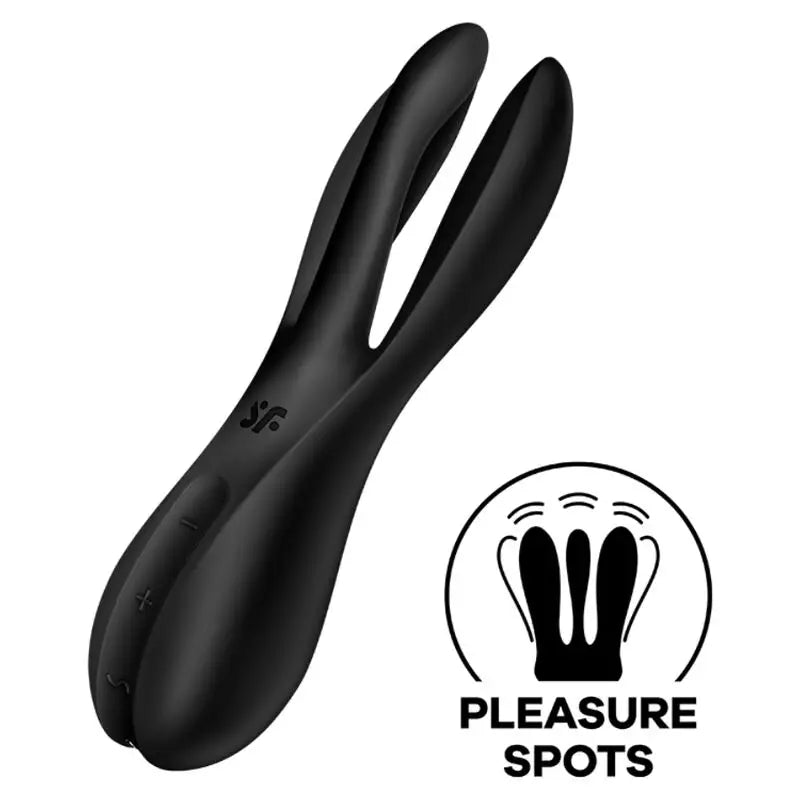 Satisfyer - threesome 2 vibrador negro - — / NEGRO