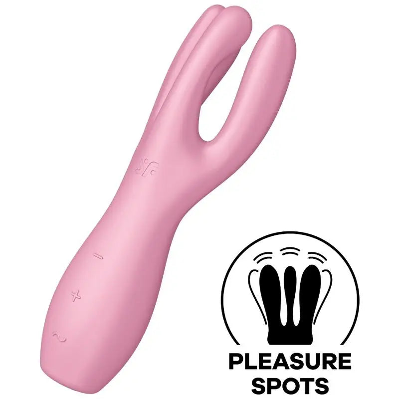 Satisfyer - threesome 3 vibrador rosa - — / ROSA
