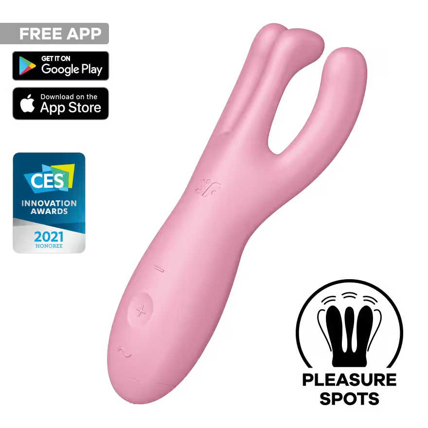 Satisfyer - threesome 4 vibrador app rosa