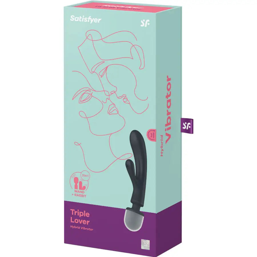 Satisfyer - triple lover masajeador vibrador rabbit rosa - — / ROSA