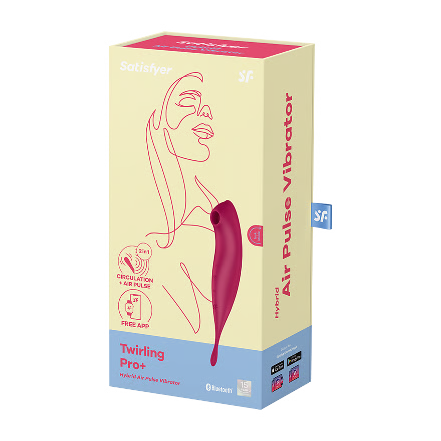 Satisfyer - twirling pro estimulador y vibrador rojo