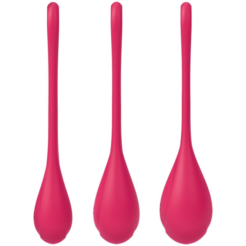 Satisfyer - yoni power 1 kit de entrenamiento rojo