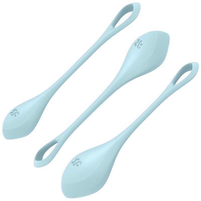 Satisfyer - yoni power 2 kit de entrenamiento azul