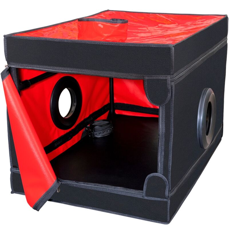 Secret dome - kink club la niche cabina negro & rojo