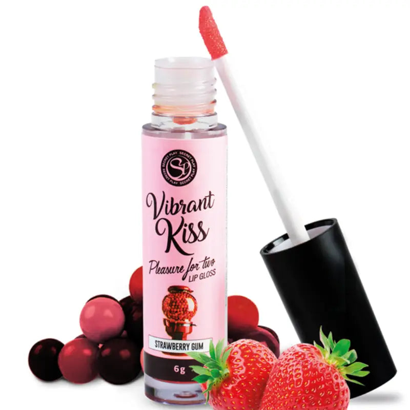 Secretplay - lip gloss vibrant kiss chicle de fresa