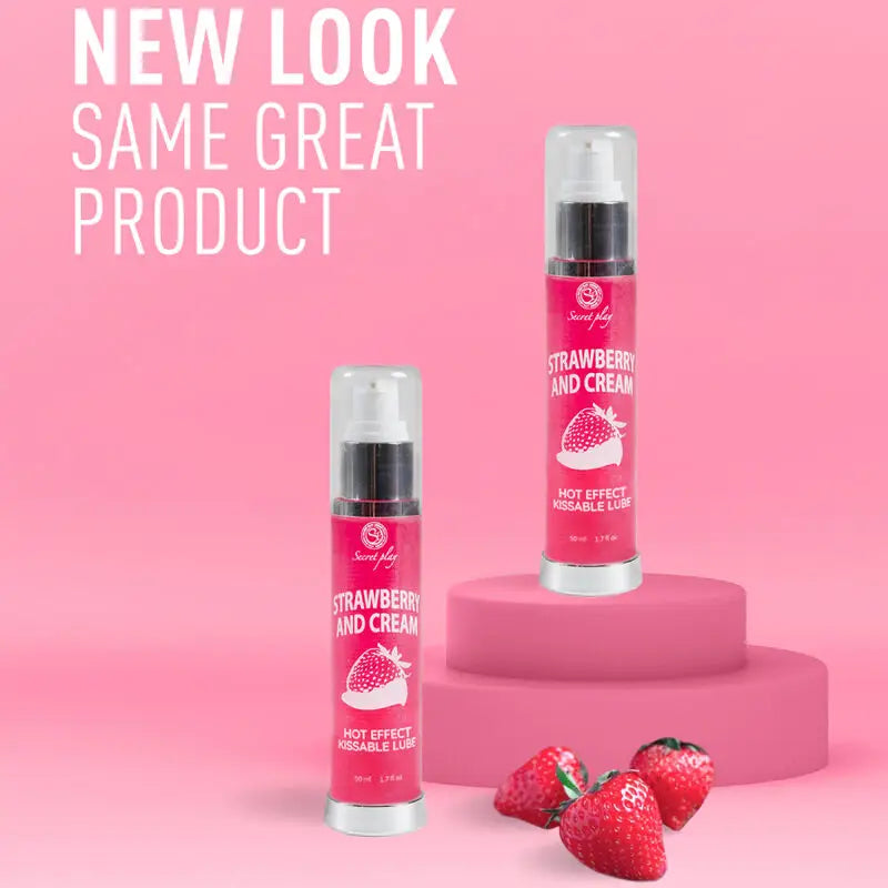 Secretplay - lubricante 2-1 efecto calor fresa&nata 50 ml