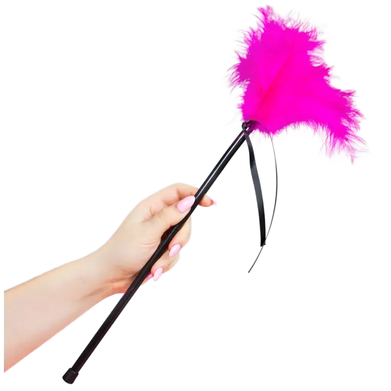 Secretplay - plumero plumas rosa 40 cm