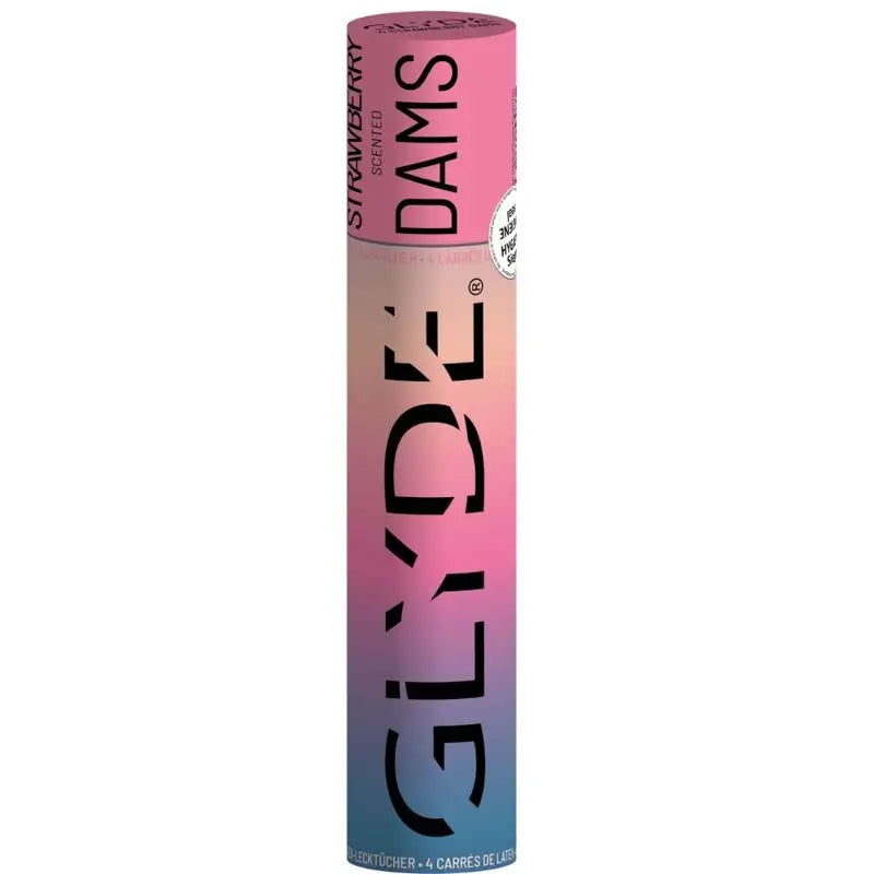 Sheer glyde - dams láminas latex sexo oral fresa