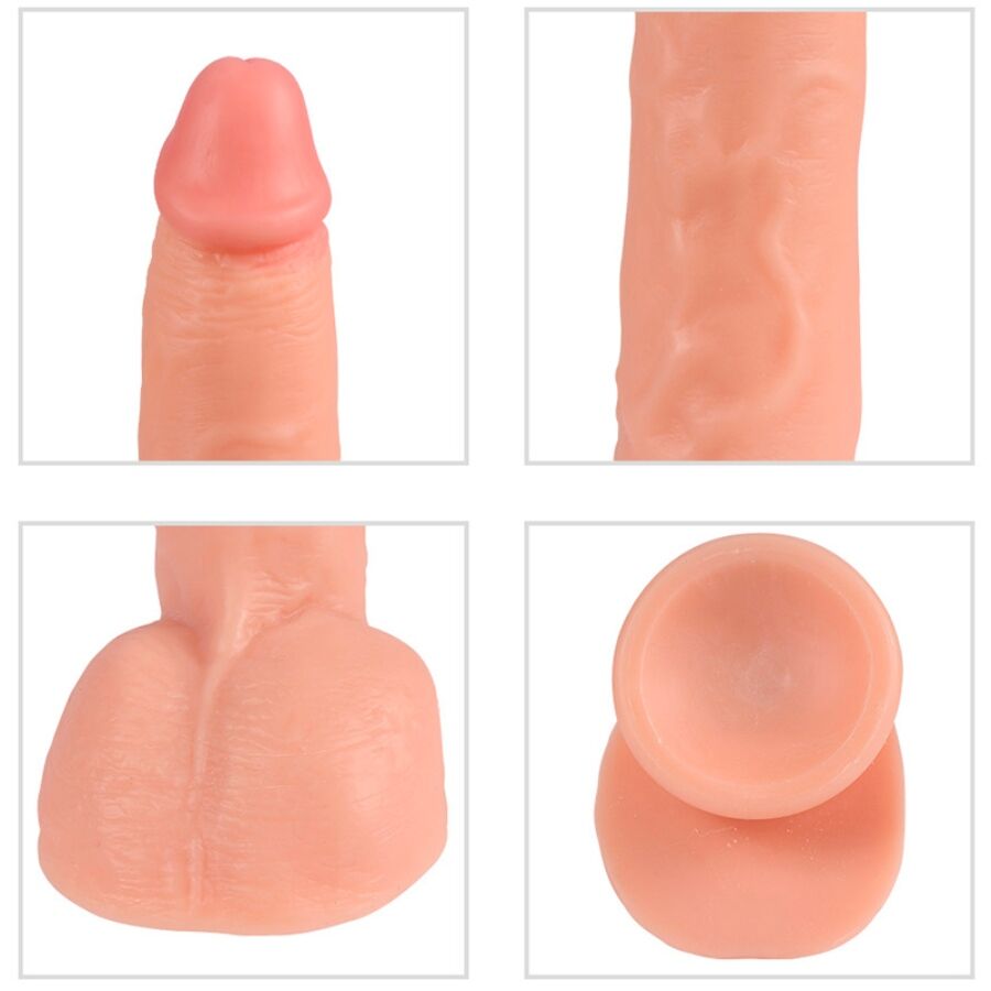 Shequ - beast dildo vibrador con control remoto 24,5 cm