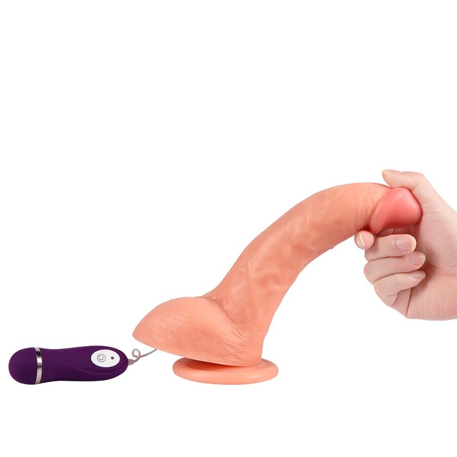 Shequ - beast dildo vibrador con control remoto 24,5 cm