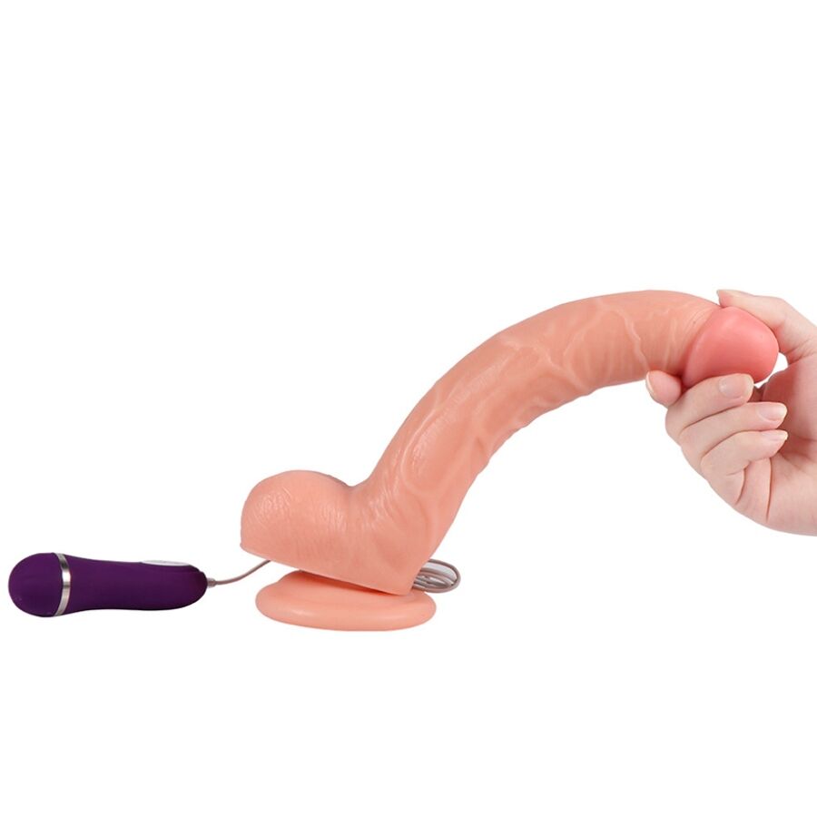 Shequ - optimus dildo vibrador con control remoto 28 cm