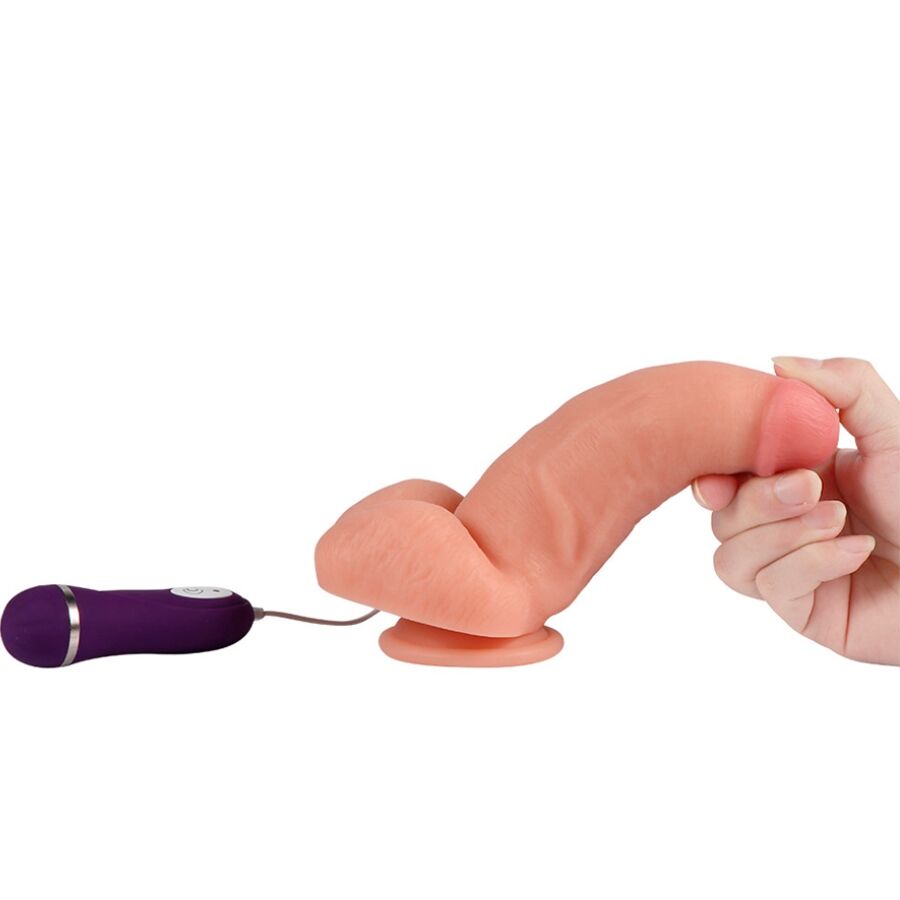 Shequ - red eagle dildo vibrador con control remoto 17 cm