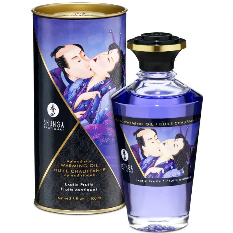 Shunga - aceite masaje efecto calor sabor frutas exóticas