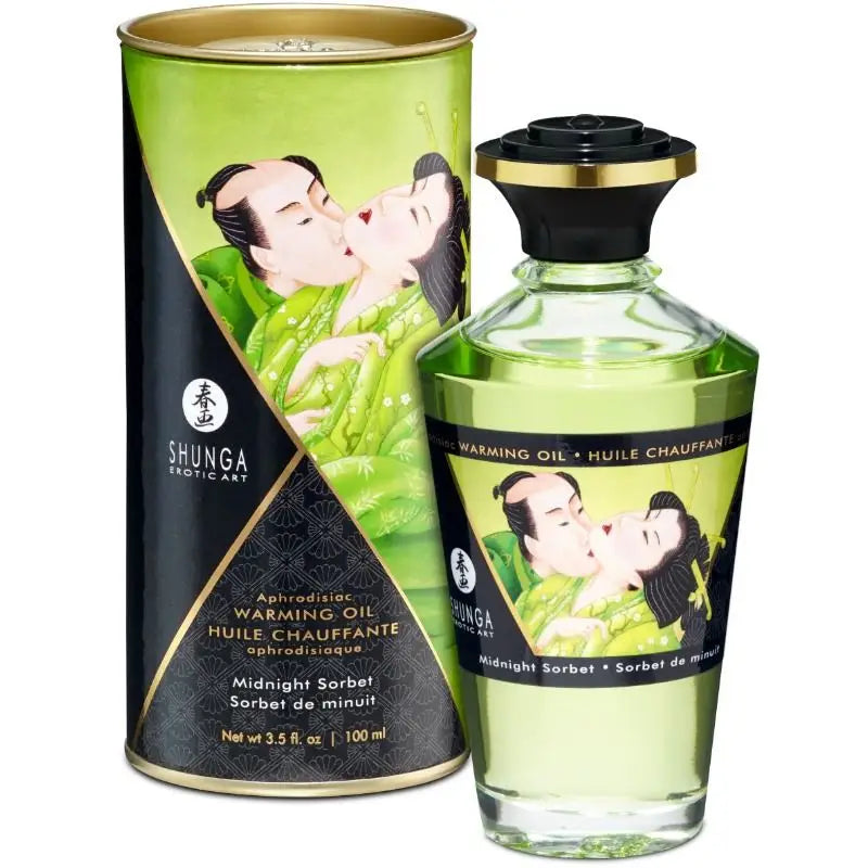 Shunga - aceite masaje efecto calor sabor sorbete
