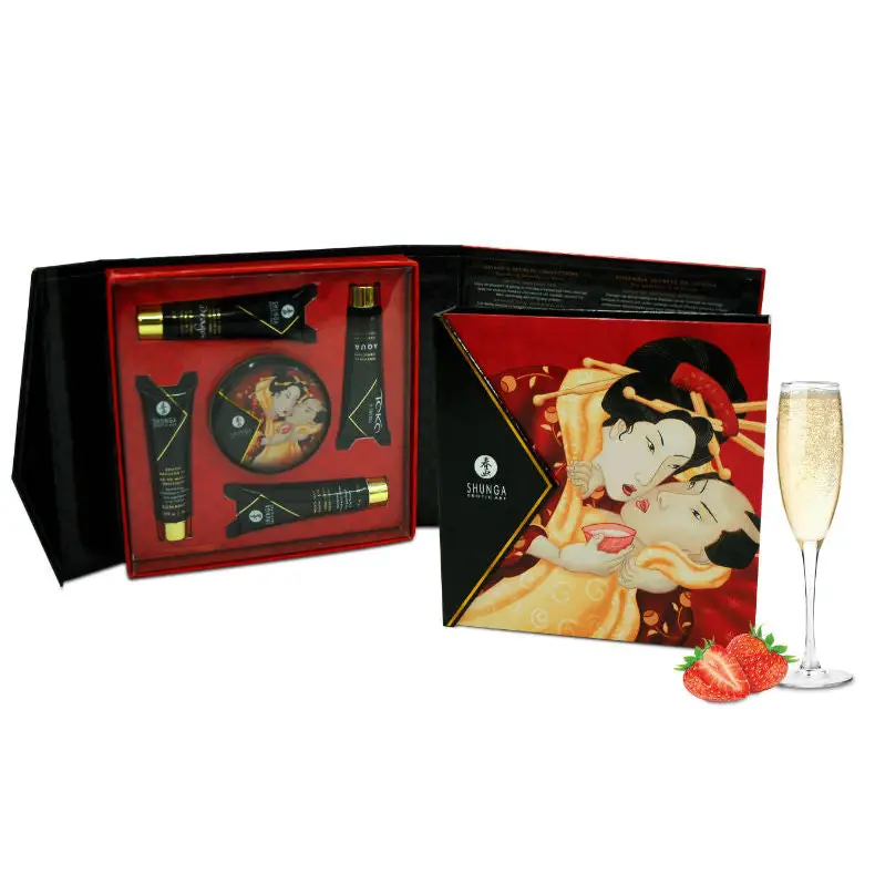 Shunga - kit secret geisha fresas y cava
