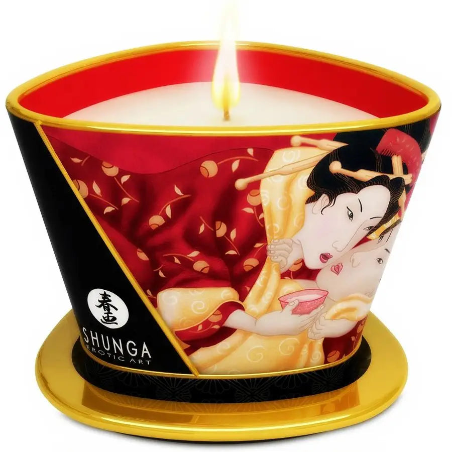 Shunga - mini caress by candelight vela masaje fresas