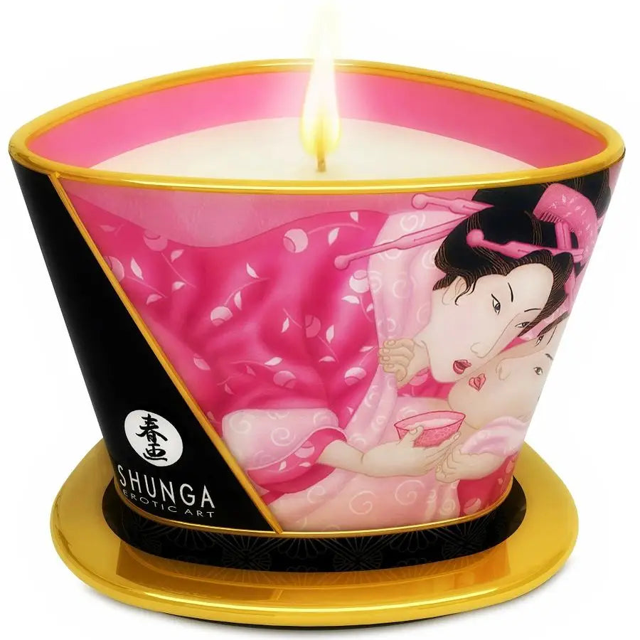 Shunga - mini caress by candelight vela masaje rosas
